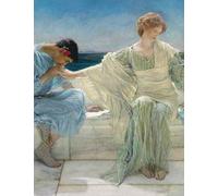 Lawrence Alma-Tadema LARGE Notebook #9: Notebook College Ruled to Write in 8.5x11" LARGE 100 Lined Pages - Ask Me No More - Cool Artist Gifts
