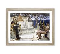 Lawrence Alma Tadema Sappho and Alcaeus Classic Painting Framed Print | A3 Oak Framed Wall Art | Ready to Hang | Classic Historical Picture | Living Room Bedroom Lounge Office