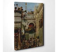 Lawrence Alma-Tadema Spring Canvas Print | Gallery Wrapped 30mm Frame Wall Art | 30x20 inches | Ready to Hang | Modern Landscape Picture | Living Room Bedroom Lounge Office