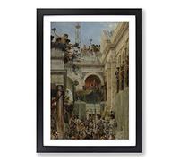 Lawrence Alma-Tadema Spring Framed Print | A2 Black Framed Wall Art | Ready to Hang | Modern Landscape Picture | Living Room Bedroom Lounge Office