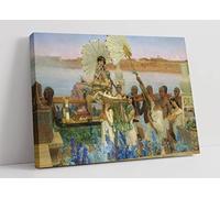 Lawrence Alma Tadema The Finding of Moses Canvas Wall Art Picture Print - 45 inch wide x 30 inch high (Frame Depth 30mm)