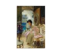 Lawrence Alma-Tadema-Watching And Waiting Classic Masterpiece Poster Decorative Painting Canvas Wall Art Living Rooms Bedroom Painting 20x30inch(50x75cm)