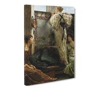 Lawrence Alma Tadema Who Is It Canvas Print | Gallery Wrapped 30mm Frame Wall Art | 24x16 inches | Ready to Hang | Classic Picture | Living Room Bedroom Lounge Office