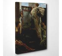 Lawrence Alma-Tadema Who is it Canvas Print | Gallery Wrapped 30mm Frame Wall Art | 30x20 inches | Ready to Hang | Modern Picture | Living Room Bedroom Lounge Office