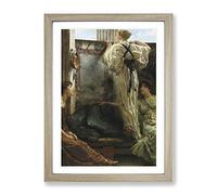 Lawrence Alma Tadema Who Is It Classic Painting Framed Print | A3 Oak Framed Wall Art | Ready to Hang | Classic Historical Picture | Living Room Bedroom Lounge Office