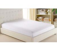 LAWRENCE CAPRINO 100% EGYPTIAN COTTON 400 Thread Count Fitted Sheet Bed Sheet (Single, White)