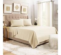 Lawrence Caprino Luxury Flat Sheet 100% Poly Cotton 200 Thread Count Dyed Easy Care Top Sheets White | Silver | Grey | Charcoal | Red | Black Single Double King Bed Size (White, Single) (White, King)