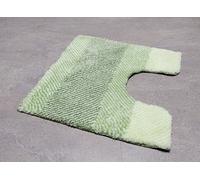Lawrence Distel Green Toilet Mat/ Cutout 55x55cm. Pile Height: High-Low Effect