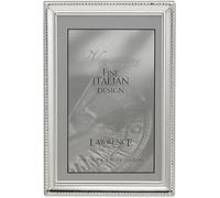 Lawrence Frames 11646 Polished Silver Plate 4x6 Picture Frame - Bead Border Design