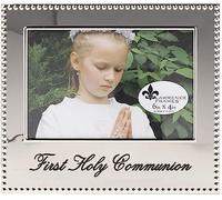 Lawrence Frames 4x6 First Holy Communion Picture Frame, Silver