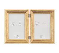 Lawrence Frames 4x6 Hinged Double Sutter Burnished Gold Picture Frame