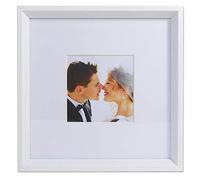 Lawrence Frames 5x5 Wide Border Matted Gallery White 10x10 Picture Frame