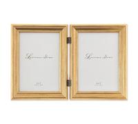 Lawrence Frames 5x7 Hinged Double Sutter Burnished Gold Picture Frame