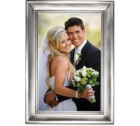 Lawrence Frames 609046 Brushed Pewter 4 by 6 Metal Picture Frame
