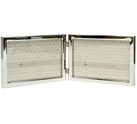Lawrence Frames 6x4 Hinged Double Silver Standard Metal Picture Frame