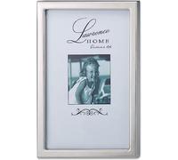Lawrence Frames 710646 Silver Standard Metal Picture Frame, 4 by 6-Inch