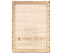 Lawrence Frames 714057 5x7 Gold Metal Classic Bead Picture Frame