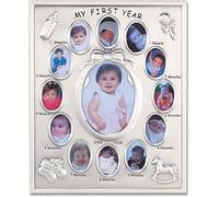 Lawrence Frames 830080 Silver Plated My First Year Picture Frame