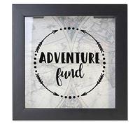 Lawrence Frames 8x8 Adventure Fund Black Shadow Box Frame