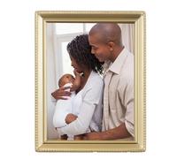 Lawrence Frames Bead Border Design, 4x5, Satin Gold