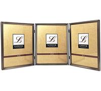 Lawrence Frames Bead Border Design, 8 x 10 Triple, Pewter