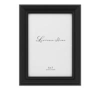 Lawrence Frames Black 5x7 Classic Detailed Picture Frame