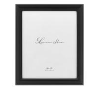 Lawrence Frames Black 8x10 Classic Detailed Picture Frame
