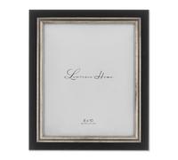 Lawrence Frames Black with Burnished Silver Composite Picture Frame, 8 by 10-Inch