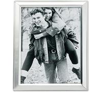 Lawrence Frames Brushed Silver Plated 4 by 5 Metal Picture Frame