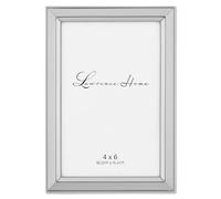 Lawrence Frames Brushed Silver Plated 4 by 6-Inch Metal Picture Frame, Silver