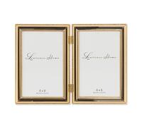 Lawrence Frames Classic Bead Frame, 4x6 Double, Gold