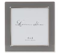 Lawrence Frames Metal and Enamel Picture Frame, Gray, 4x4