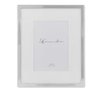 Lawrence Frames Metal Picture Frame with Delicate Outer Border of Beads, Silver, 8x10