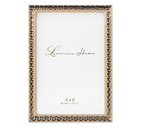 Lawrence Frames Metal Picture Frame with Hammer Effect, 4x6, Gold