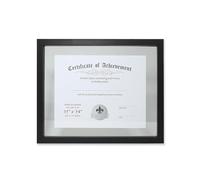 Lawrence Frames Multi Use Float Document Frame, 11 by 14-Inch, Black