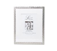 Lawrence Frames Shimmer Metal, Holds 5 by 7-Inch Picture Frame with Mat and without Mat, Silver, 8x10