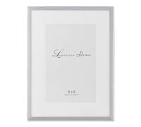 Lawrence Frames Silver Plated Matted 4 by 6 Picture Frame
