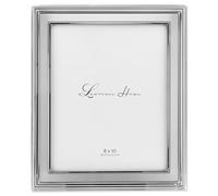Lawrence Frames Silver Plated Metal Picture Frame, Brushed Silver Inner Panel, 8x10
