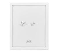 Lawrence Frames Silver Plated Metal with White Enamel Picture Frame, 8x10