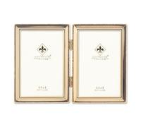Lawrence Picture Frame, Metal, Gold, 3.5x5 Double