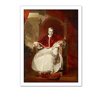 Lawrence Portrait Catholic Pope Pius VII Painting Artwork Framed Wall Art Print 18X24 Inch