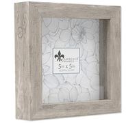 Lawrence Shadow Box Frame, Polystyrene, Natural Gray, 5x5