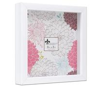 Lawrence Frames Shadow Box Frame, Polystyrene, White, 8x8