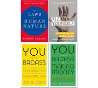 Laws of Human Nature, Unfck Yourself, You are a Badass, You are a Badass At Making Money 4 Books Collection Set