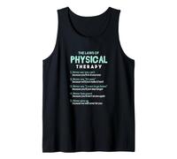 Laws of Physical Therapy PT Healthworker Therapist Assistant Tank Top