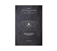 Laws of Physics And Mathematics Blackboard General Relativity Canvas Poster Bedroom Decor Landscape Office Room Decor Gift 20x30inch(50x75cm)
