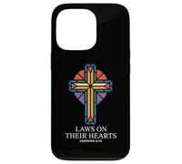 Laws On Their Hearts Hebrews 8:10 Cross Case for iPhone 13 Pro