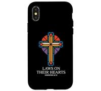 Laws On Their Hearts Hebrews 8:10 Cross Case for iPhone X/XS