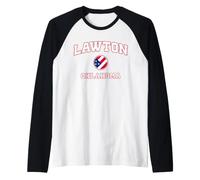Lawton Oklahoma (OK) Raglan Baseball Tee