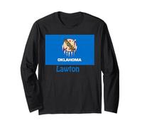 Lawton Oklahoma USA State Flag Souvenir Long Sleeve T-Shirt